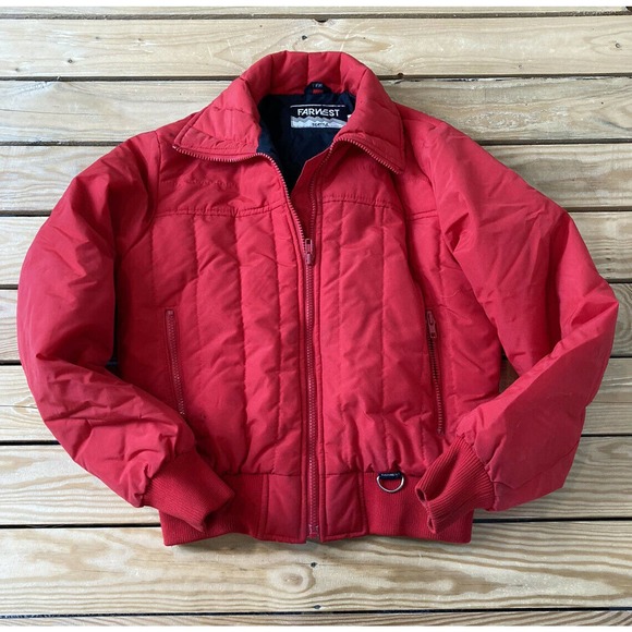 Vintge FARWEST Seattle Full Zip Puffer Coat Jacket - Picture 1 of 9